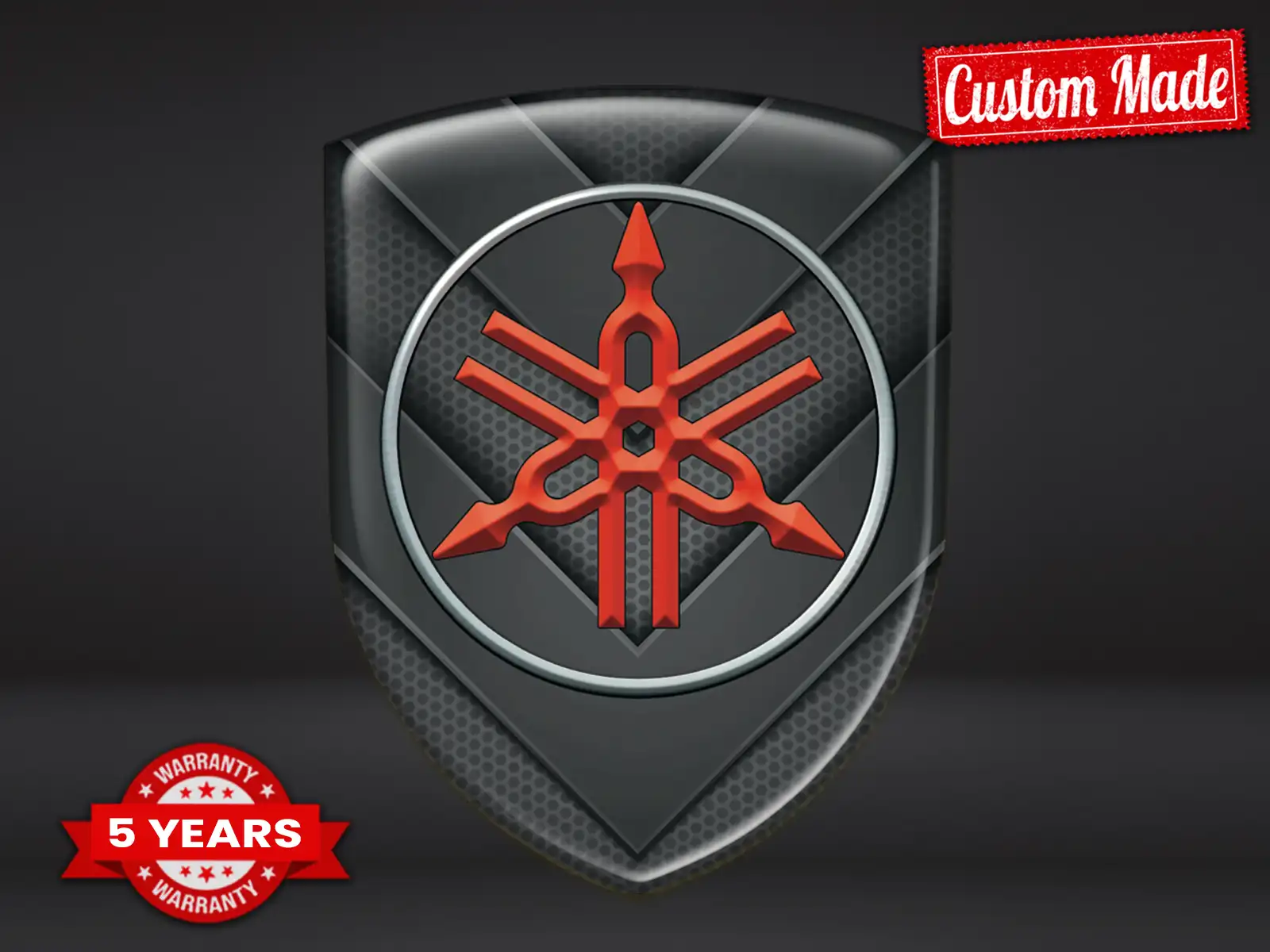 Yamaha Badge Résine Édition Premium Dômes Supérieurs Élégants